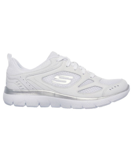 Sapatilhas Skechers Summits-Suited Mulher Branco / Malha/...
