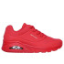 SapatilhasSkechers Uno - Stand On Air Mulher Vermelho Durabuck/ Malha