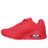 SapatilhasSkechers Uno - Stand On Air Mulher Vermelho Durabuck/ Malha