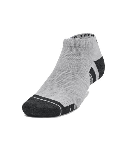 Meias Fitness Under Armour por Performance Tech 3Pk Low Grey