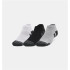Meias Fitness Under Armour por Performance Tech 3Pk Low Grey
