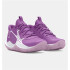 Sapatilhas Basquetebol Under Armour Infantil de GS JET '23 Purple