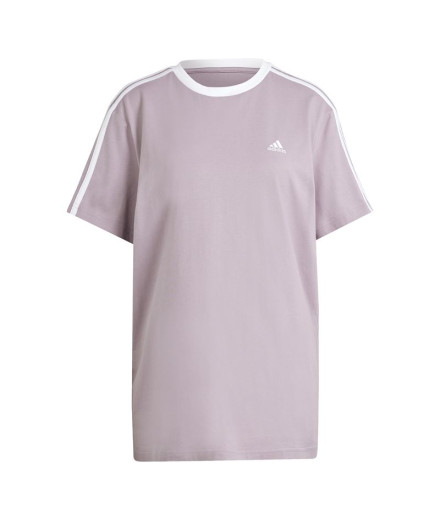 Camiseta adidas 3Stripes Bf Mulher Lilás