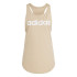 Top adidas Linear Tk Mulher Bege