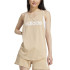 Top adidas Linear Tk Mulher Bege