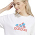 Camiseta adidas Distintivo floral de desporto Gt Mulher Branco
