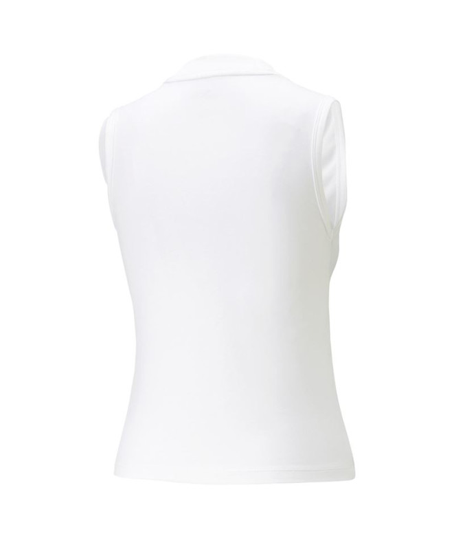 Camiseta Mulher Puma Essentials Slim Logo Branco