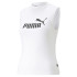 Camiseta Mulher Puma Essentials Slim Logo Branco