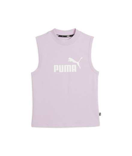 Camiseta Puma Essentials Slim Lilás Mulher