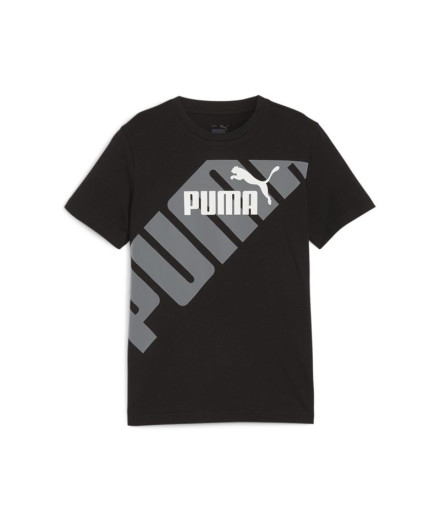 Camiseta Puma Power Graphic Preto Infantil