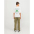 Camiseta Jack & Jones Jorcole T-shirt com estampado nas costas Ss Volume Mni Branco