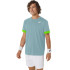 Camiseta de Tênis ASICS Court Ss Top Homem Aquamarine/Lime