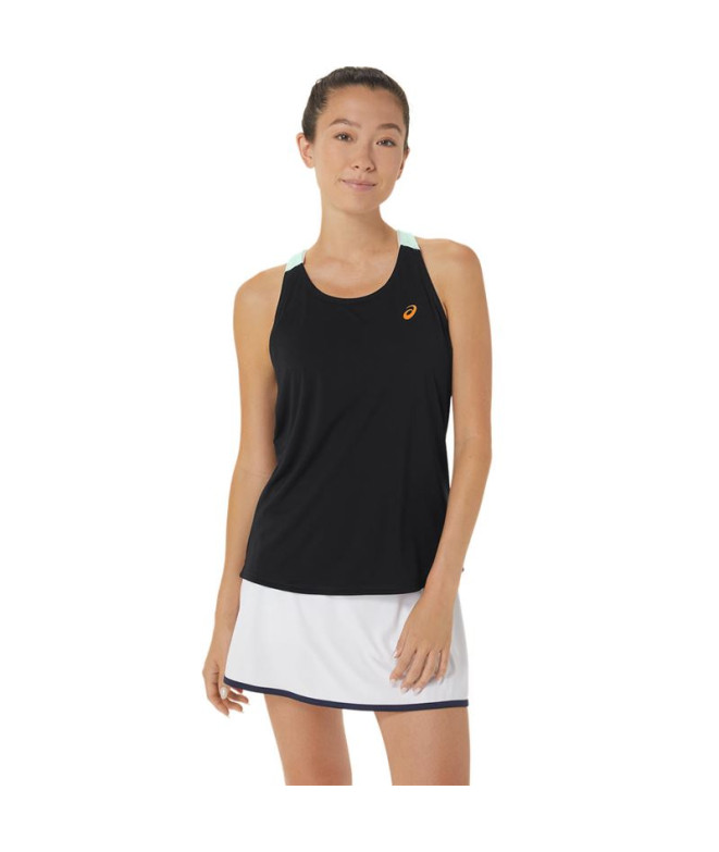 Camiseta Braçadeiras ASICS Court Mulher Preto