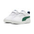 Sapatilhas Puma RIckie + Branco/Verde Infantil