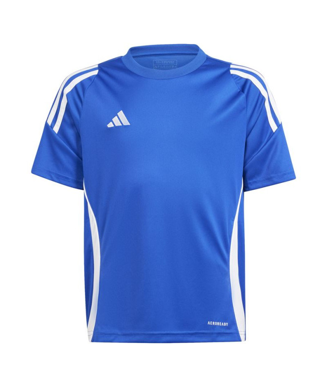 Camiseta de Futebol adidas Tiro24 Infantil Azul