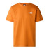 Camiseta de Montanha The North Face S/S Redbox Homem Castanho