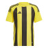 Camiseta de Futebol adidas Riscas 24 Infantil Amarelo