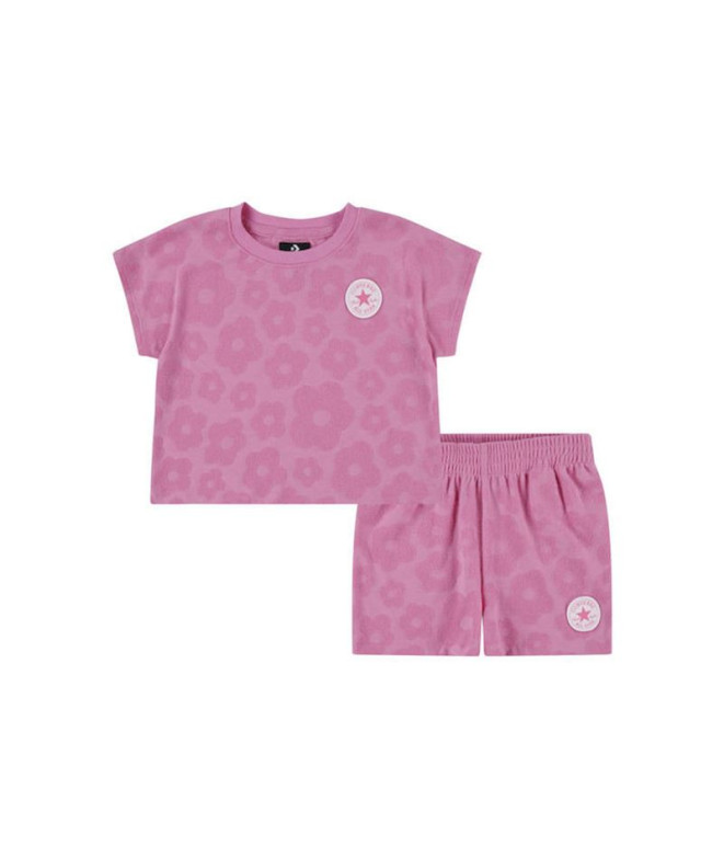 Conjunto Converse Jacquard floral Set Menina...