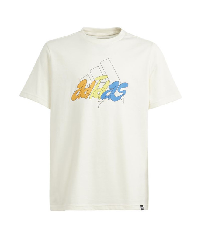 Camiseta adidas Gfx Illustrated Infantil Branco