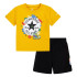 Conjunto Converse Squiggle S/Se+Ft Menino Preto