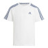 Conjunto adidas 3Bands Infantil Branco Azul