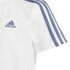 Conjunto adidas 3Bands Infantil Branco Azul