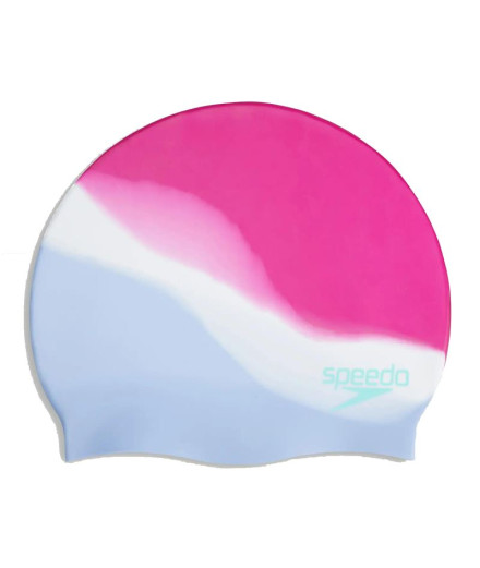 Boné de Natação Speedo Multi Colour SIIicone Branco/Azul
