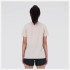 Camiseta New Balance Mulher Essenciais desportivos cor-de-rosa