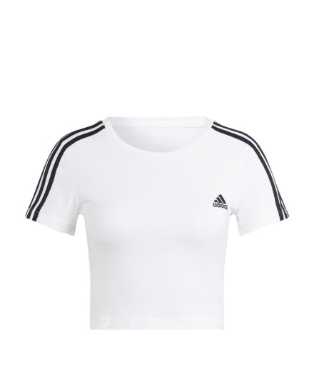 Camiseta adidas 3 Bandas Bebé Mulher Branco