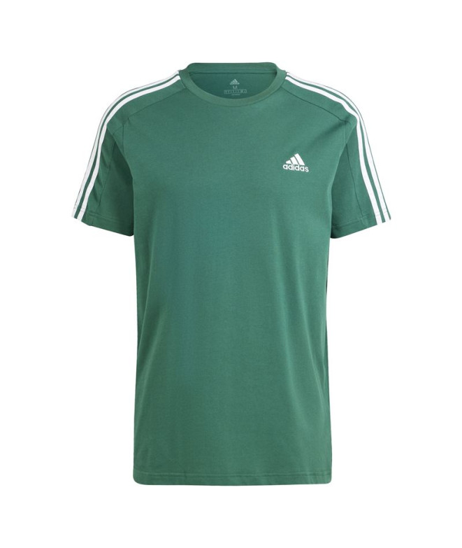 Camiseta adidas Homem Essentials Single Verde