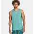 Camiseta Basquetebol Under Armour Baseline Homem de Verde