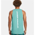 Camiseta Basquetebol Under Armour Baseline Homem de Verde
