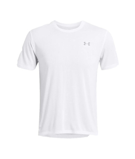Camiseta Running Under Armour Homem de Launch Splatter White