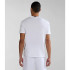 Camiseta Napapijri S-Bollo Ss 1 Branco 002 Homem