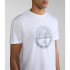 Camiseta Napapijri S-Bollo Ss 1 Branco 002 Homem