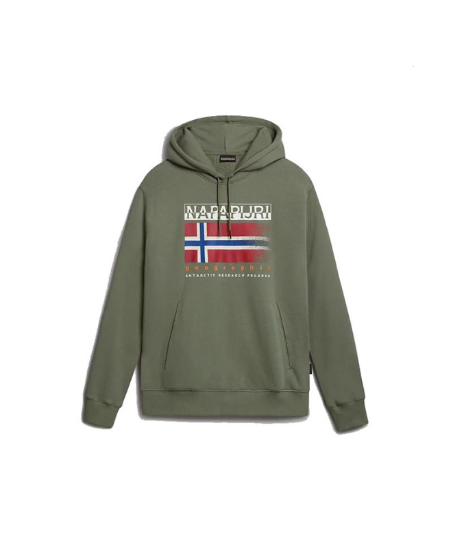 Moletom Napapijri B-Kreis H Verde Homem