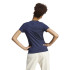 Camiseta adidas Essentials 3-Stripes Mulher Azul