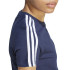 Camiseta adidas Essentials 3-Stripes Mulher Azul