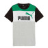 Camiseta Puma Essential BLOCK Preto/Cinza Infantil