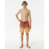 Fato de banho de Praia e piscina Rip Curl Fade Volley Menino Coral