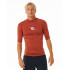 Collants de Surfar Rip Curl Waves Upf Perf S/S Homem Vermelho