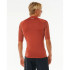 Collants de Surfar Rip Curl Waves Upf Perf S/S Homem Vermelho