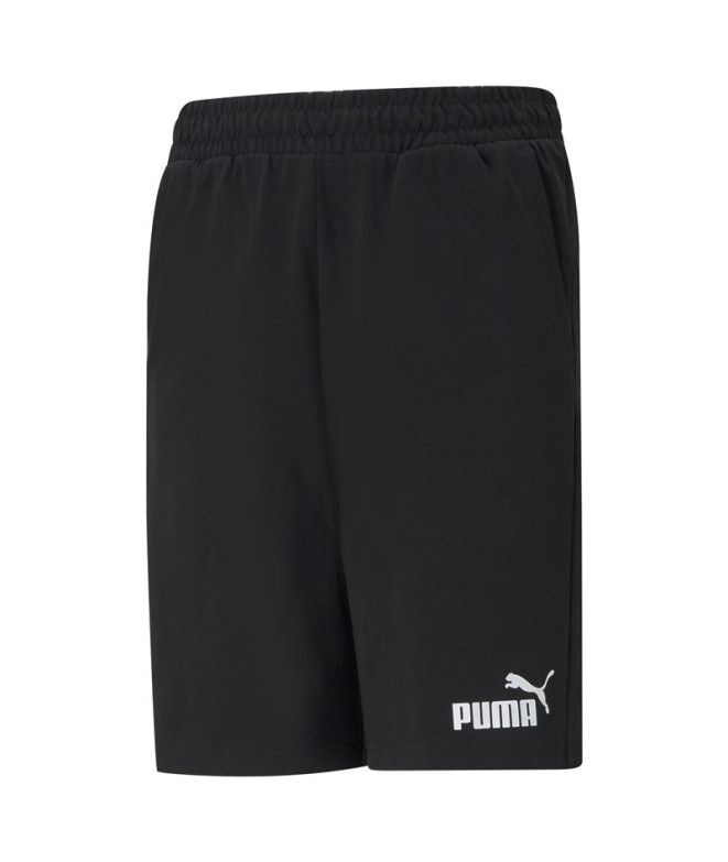 Calça Menino Calções Puma Essentials Jersey Preto
