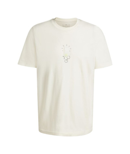 Camiseta adidas Linear moldado Homem Branco