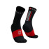 Meias de Trail Compressport Ultra V2.0 Preto/branco/vermelho