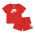 Conjunto Nike Club & Short Set Infantil Vermelho