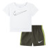 Conjunto Nike Sportswear Club Ssnl Woven Short Set Menino Khaki