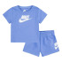 Conjunto Nike Club & Short Set Infantil Lilás