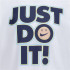 Camiseta Nike Smiley Just do it Ss Menino Branco