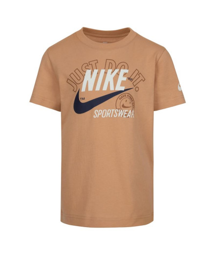 Camiseta Nike Retro Ss Menino Castanho